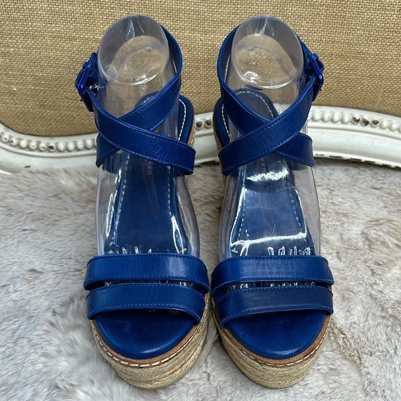 Ralph Lauren Collection | Purple Label | Blue Leather Espadrille - Picture 4 of 14